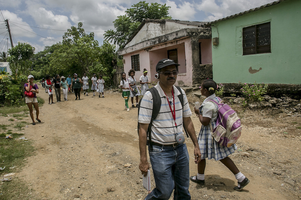 Los becarios recorrieron San Basilio de Palenque en busca de historias sobre la cultura afro en el Caribe.