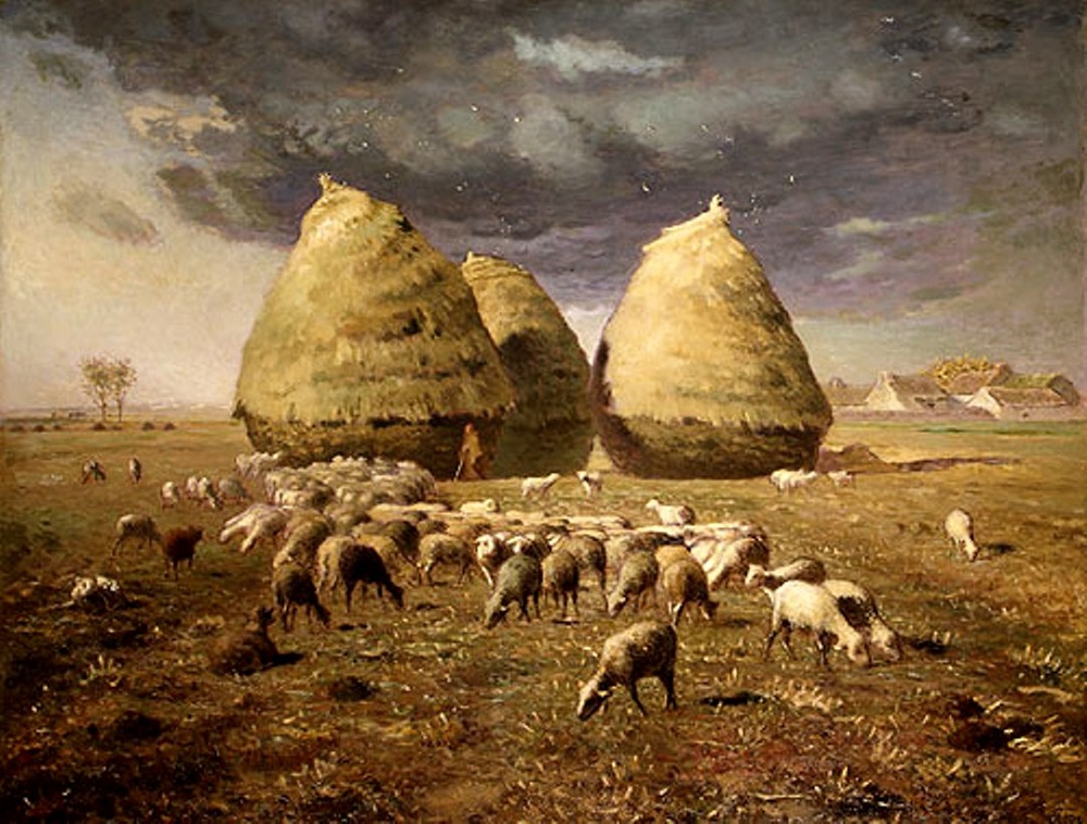 Jean–François Millet. Pilas de heno, otoño. ca. 1874. (Imagen en dominio público)