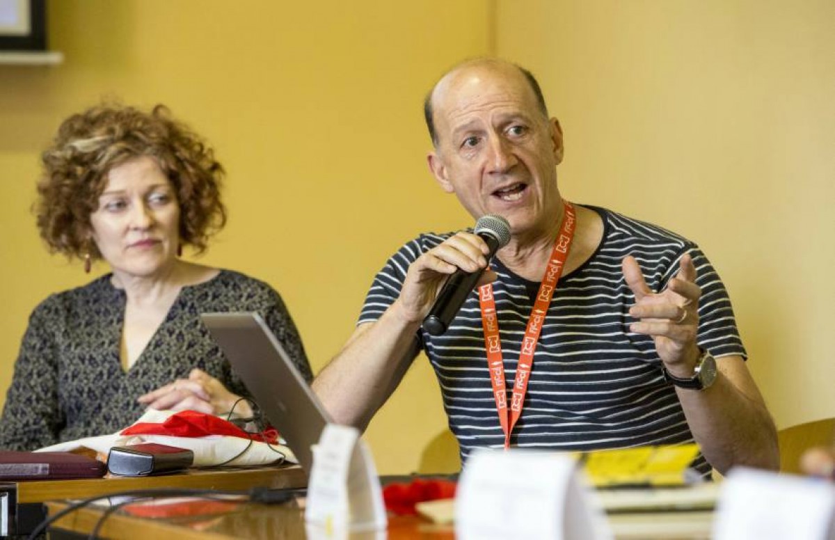 Jonathan Levi y Stephanie Zacharek, maestros de la Beca Gabo 2018. Foto: David Estrada.