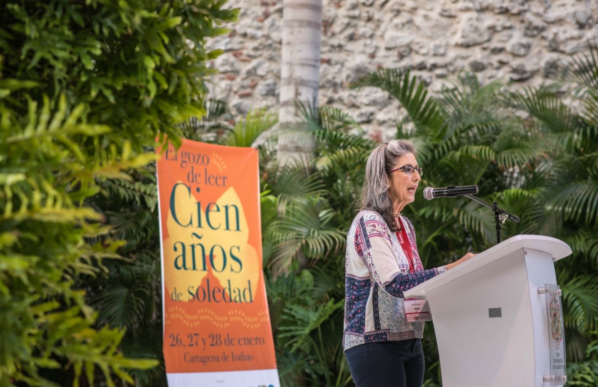 Ileana Restrepo en la lectura de Cien Años de soldead