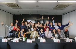 Participantes del taller 'Navegar el cambio' en Buenos Aires. Foto: Alejandro Guyot / Fundación Gabo.