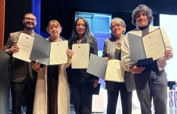 Elkin Oliveros, Alejandra Vergara, Karen Rojas, Yolanda Ruiz y Sebastián Duque.