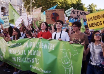 Manifestación por el cambio climático en Madrid. Foto: Wikimedia Commons