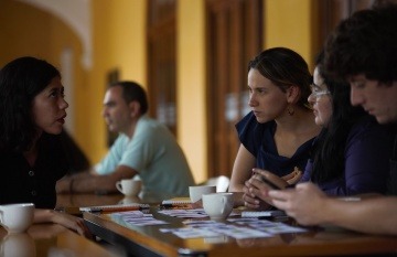 Los periodistas que participaron en el Taller de Periodismo de Soluciones ofrecido en mayo de 2019 por la Fundación Gabo, dictarán charlas sobre el enfoque en sus respectivos países. Foto: Emmanuel Upegui - Fundación Gabo.