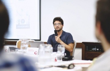 Francisco Doménech, jefe de producto y desarrollador web de Materia. Foto: Casa Productora / Fundación Gabo.