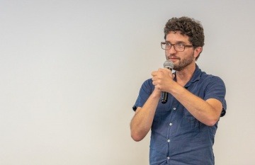 Francisco Doménech, jefe de producto y desarrollador web de Materia. Foto: Casa Productora / Fundación Gabo.