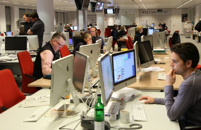 Sala de redacción del Axel Springer Haus. Foto: Thomas Schmidt - Wikimedia Creative Commons.