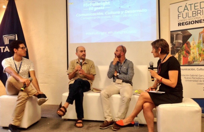 Jorge Iván Caraballo, Hernando Álvarez, Germán Molina y Cristina Valdés.