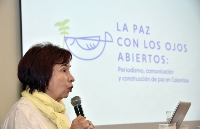 Ana Cristina Navarro, directora académica del proyecto 'La paz con los ojos abiertos'. Foto: Guillermo Legaria / FNPI.