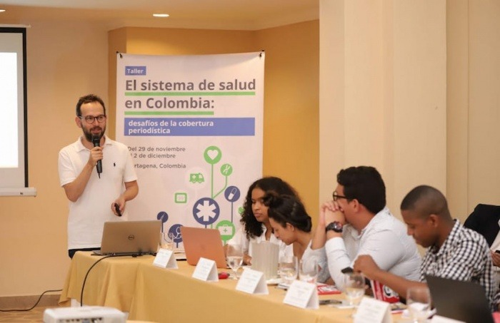 Pablo Correa, editor de temas ambientales, salud y ciencia en El Espectador. Foto: FNPI.