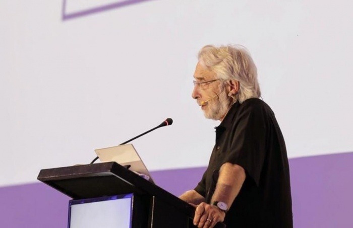 Richard Gingras, Vicepresidente de Noticias de Google, en Cartagena. Fotografía: @richardgingras en Twitter.