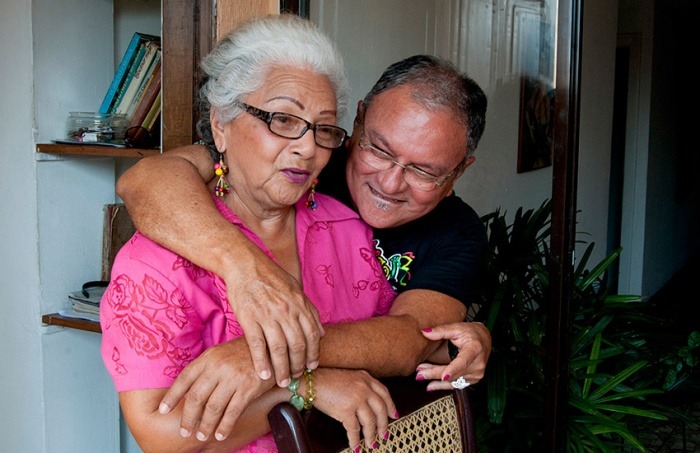 Chela y Richi en su casa. Barranquilla,Colombia. Edwin Padilla/Archivo FNPI