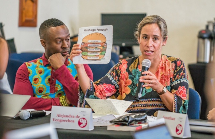 Alejandra de Vengoechea, maestra invitada de la Beca Gabo 2019. Foto: Rafael Bossio / Fundación Gabo