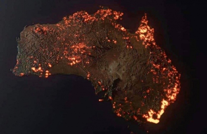 ¿Es real esta imagen satelital de los incendios en Australia?... ¡Responde nuestro quiz semanal de noticias!