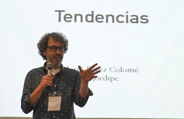 Jordi Pérez Colomé, reportero de tecnología de El País. Foto: Joaquín Sarmiento / Fundación Gabo.