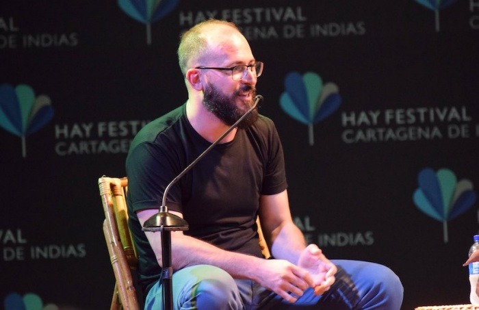 Ernesto Picco en el Hay Festival Cartagena 2020. Foto: Cortesía Hay Festival.