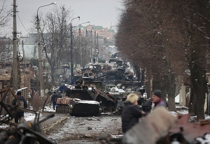 Armas militares rusas destruidas por las Fuerzas Armadas de Ucrania. Foto: Wikimedia Commons