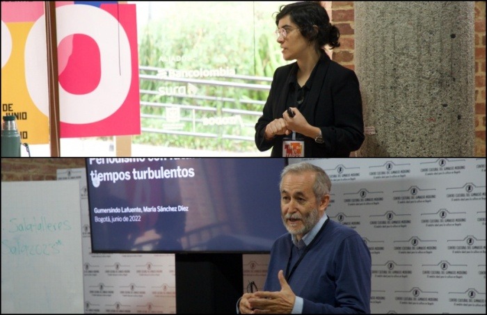 María Sánchez Díez y Gumersindo Lafuente. Foto: Fundación Gabo.