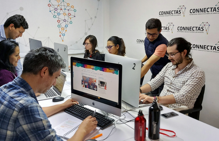 La coordinación editorial de CONNECTAS asigna el tiempo de acompañamiento a los distintos proyectos.