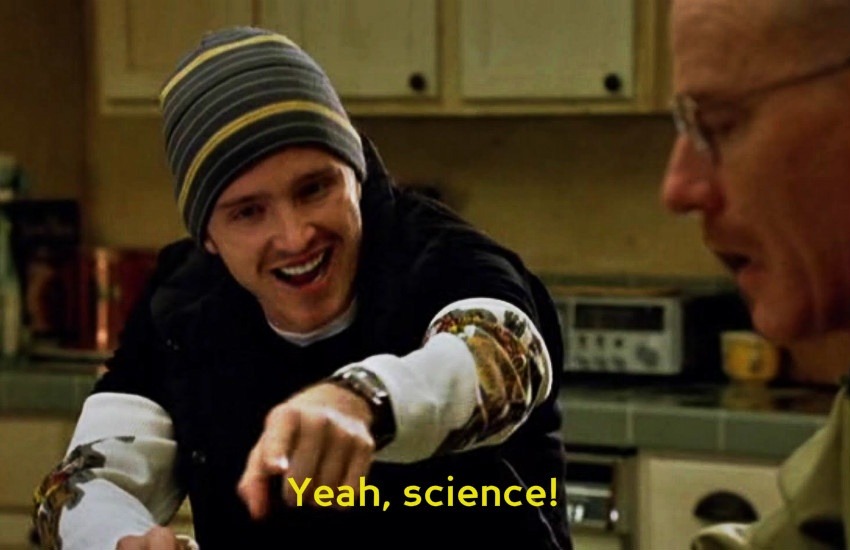 La famosa escena donde Jesse Pinkman celebra el conocimiento científico de Walter White en la serie Breaking Bad | AMC