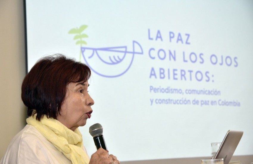 Ana Cristina Navarro, directora académica del proyecto 'La paz con los ojos abiertos'. Foto: Guillermo Legaria / FNPI.