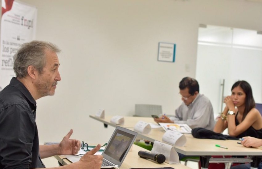 Gumersindo Lafuente, maestro de la FNPI. Foto: Carlos Torres / FNPI.