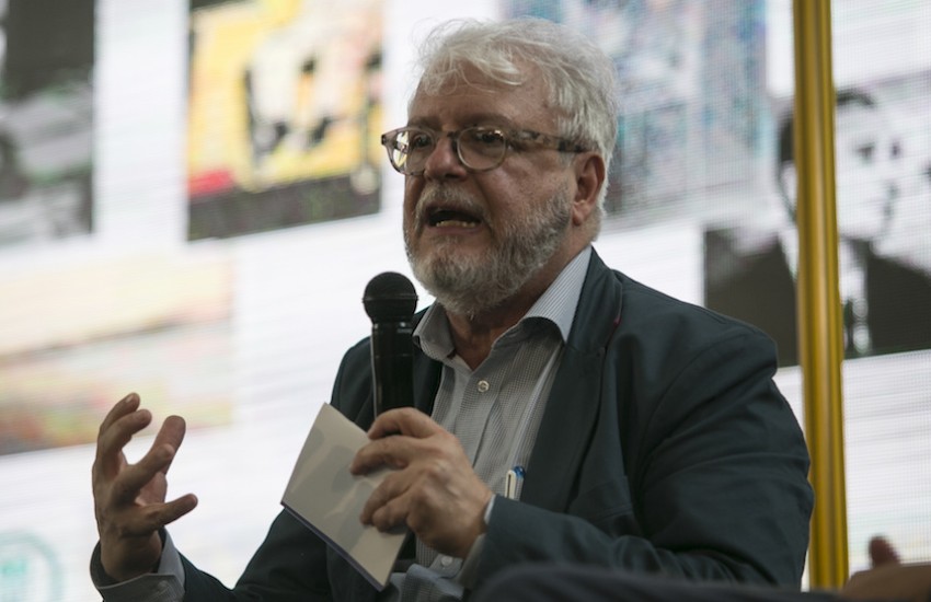 Alberto Abello Vives durante su participación en el Festival Gabo 2018. Foto: David Estrada Larrañeta / FNPI.