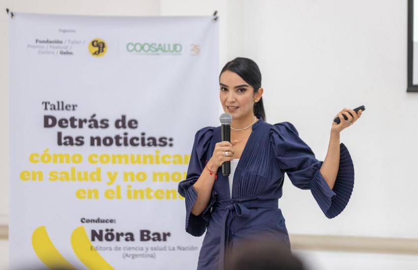 Fernanda Hernández, editora de salud de Noticias Caracol. Foto: Fundación Gabo.