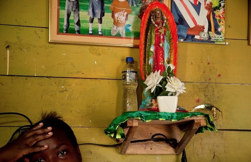 Mujer desplazada por el conflicto armado colombiano. Foto: Natalia Gómez Carvajal.