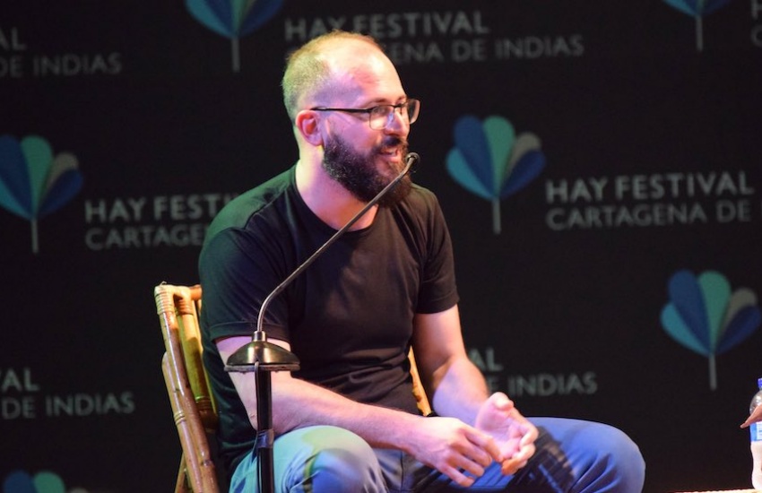 Ernesto Picco en el Hay Festival Cartagena 2020. Foto: Cortesía Hay Festival.