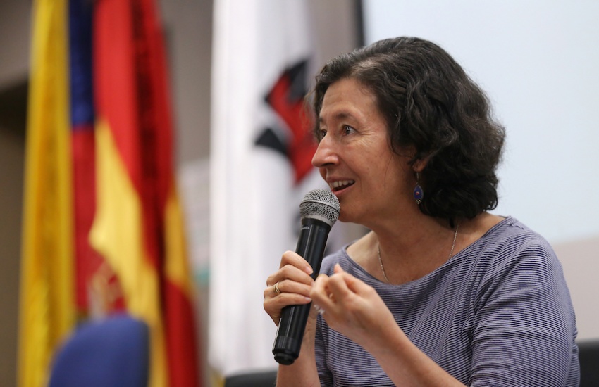 María Teresa Ronderos, directora del Centro Latinoamericano de Investigación Periodística (CLIP). Foto: Universidad del Norte.