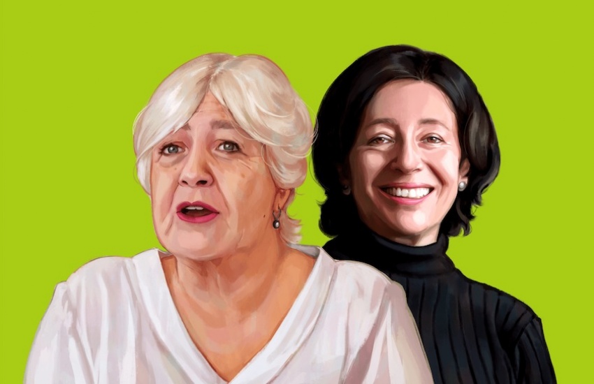 Mónica González y María Teresa Ronderos. Ilustración: Silvana Bossa.
