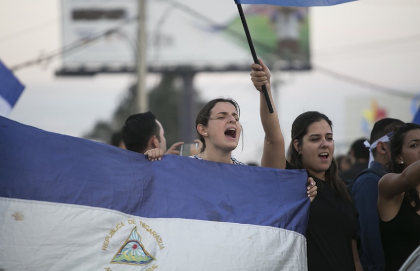 Protestas en Nicaragua en 2018. Foto: Jorge Mejía Peralta / Usada bajo licencia Creative Commons.