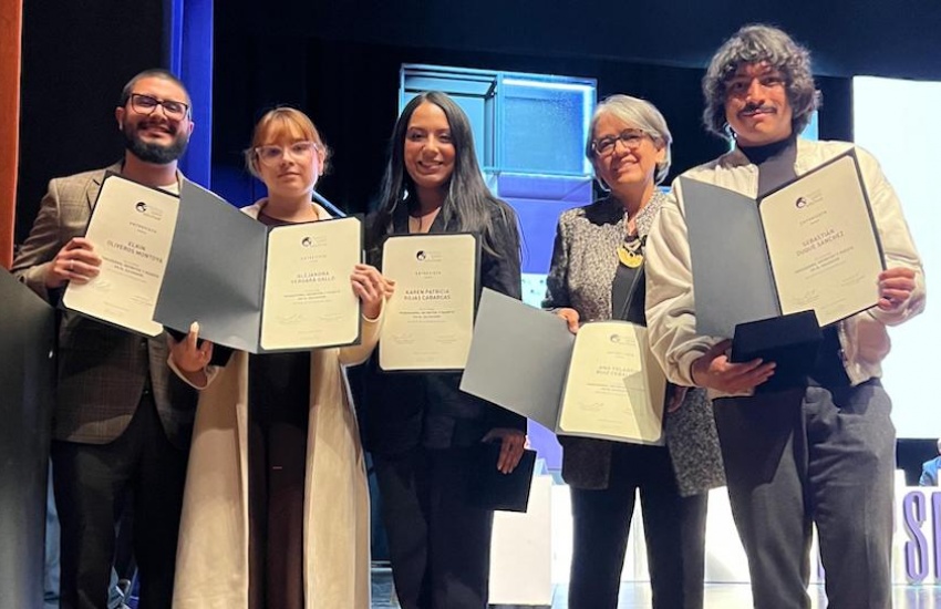 Elkin Oliveros, Alejandra Vergara, Karen Rojas, Yolanda Ruiz y Sebastián Duque.