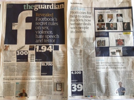 Portada de The Guardian con la exclusiva sobre Facebook | EJN 