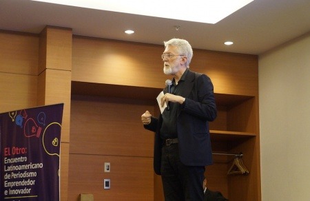 Jeff Jarvis dirige el Tow Knight Center para el Periodismo Emprendedor de la Universidad de Nueva York. Foto: Esther Vargas.