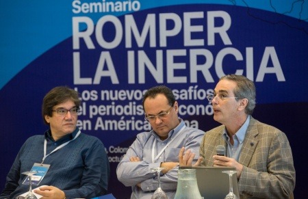 Luis Miguel González, director editorial del diario El Economista de México, fue uno de los maestros directores del Seminario. 