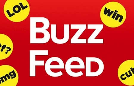 El logo de BuzzFeed junto a las tradicionales etiquetas con que califican sus publicaciones / adweek.com