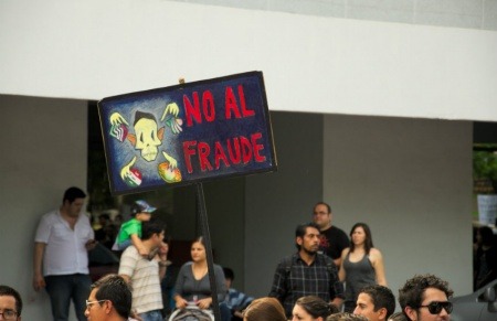 Protestas tras las elecciones presidenciales de 2012 en México | Fotografía: Gabriel Saldana en Flickr | Usada bajo licencia Creative Commons