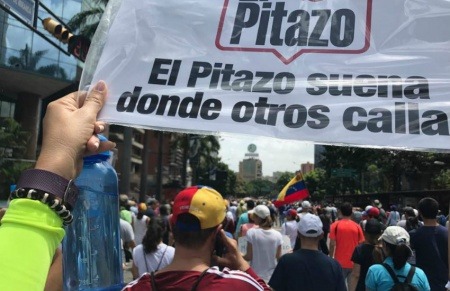 Fotografía: El Pitazo, durante la cobertura de las marchas de junio de 2017.  
