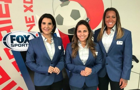 Isabelly Morais, Vanessa Riche y la guardameta Bárbara formaron equipo para este Mundial | Fotografía: Cortesía de Folha Regional.