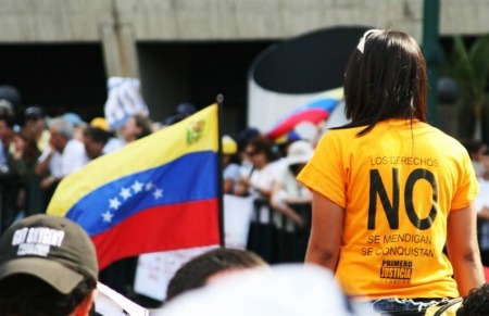 Protesta por el NO al referéndum constitucional, Venezuela, 2007 | Fotografía: Carlos Adampol Galindo en Flickr | Usada bajo licencia Creative Commons. 