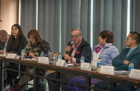Directores de medios participantes en el encuentro. Foto: Diana Sánchez / FNPI.