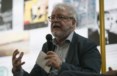 Alberto Abello Vives durante su participación en el Festival Gabo 2018. Foto: David Estrada Larrañeta / FNPI.