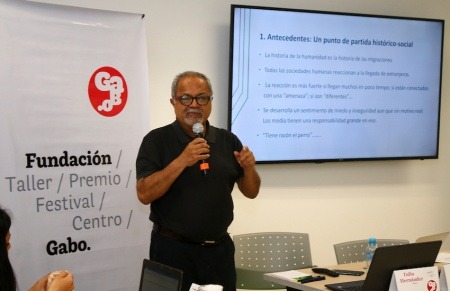 Tulio Hernández, sociólogo y columnista de El Nacional (Venezuela). Foto: Guillermo González / Fundación Gabo.
