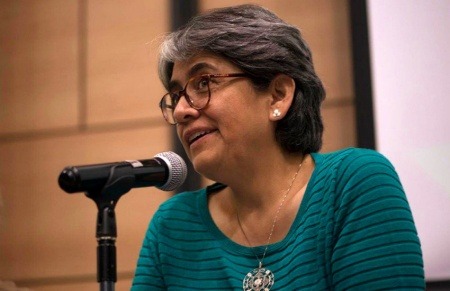 Yolanda Ruíz durante el Encuentro de Directores y Editores de Medios Colombianos 2018 convocado por la Fundación Gabo. 
