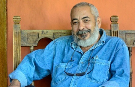  Leonardo Padura, en el Hotel Santa Clara,durante el Hay Festival Cartagena. Álvaro Delgado / Archivo FNPI