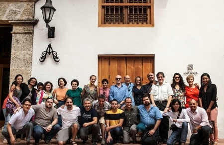 Participantes y maestros de la Beca Gabo 2014. Credito: Joaquin Sarmiento