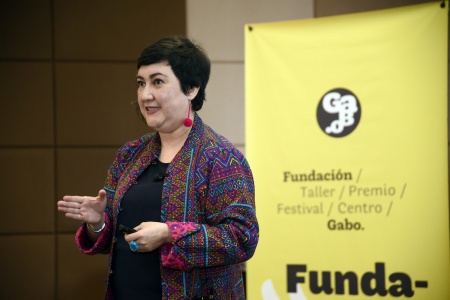 Nubia Rojas, directora académica del taller. 
