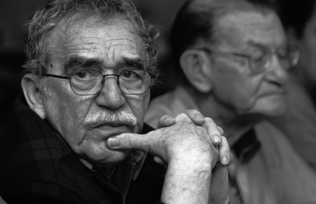 Gabriel García Márquez y José Salgar en 2003. Foto: Andrés Reyes / Fundación Gabo.